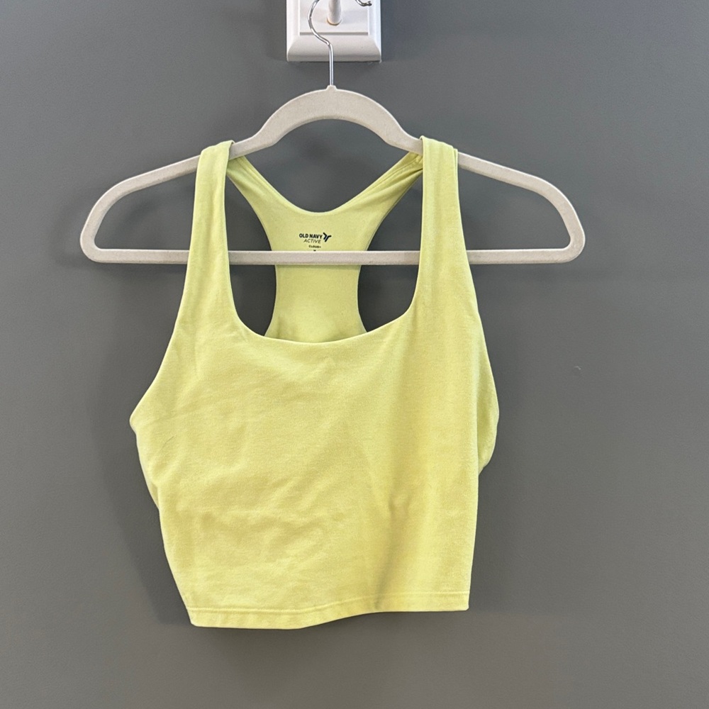 Old Navy Light Yellow Crop Top